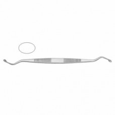 Williger Bone Curette Double Ended - Oval/Oval - Fig. 1/Fig. 1 Stainless Steel, 17 cm - 6 3/4"